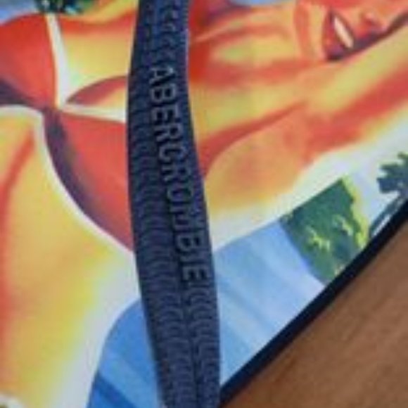 Abercrombie And Fitch A&F Flip Flops Pin Up Girl Vintage Men Small - Picture 8 of 11